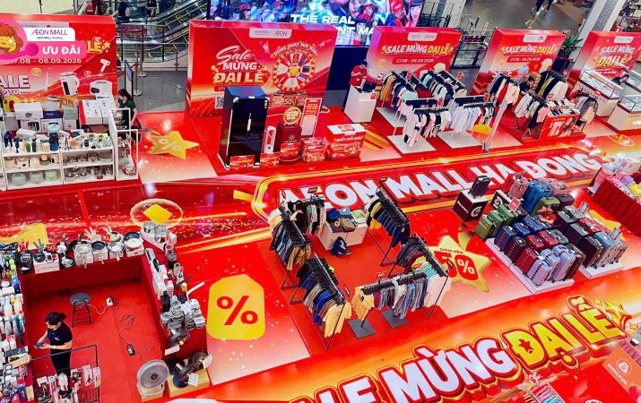 Kỳ nghỉ 2/9 kéo dài 5 ngày kéo theo làn sóng đi lại, mua sắm tăng mạnh, nhưng người tiêu dùng ngày càng tính toán kỹ hơn khi chi tiêu. Ảnh: AEON Hà Đông