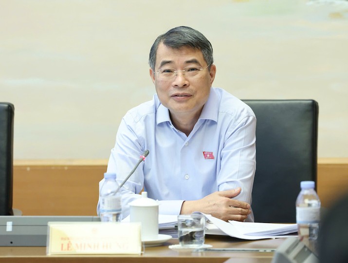 Thủ tướng Lê Minh Hưng phát biểu tại tổ - Ảnh: Quang Phúc. 