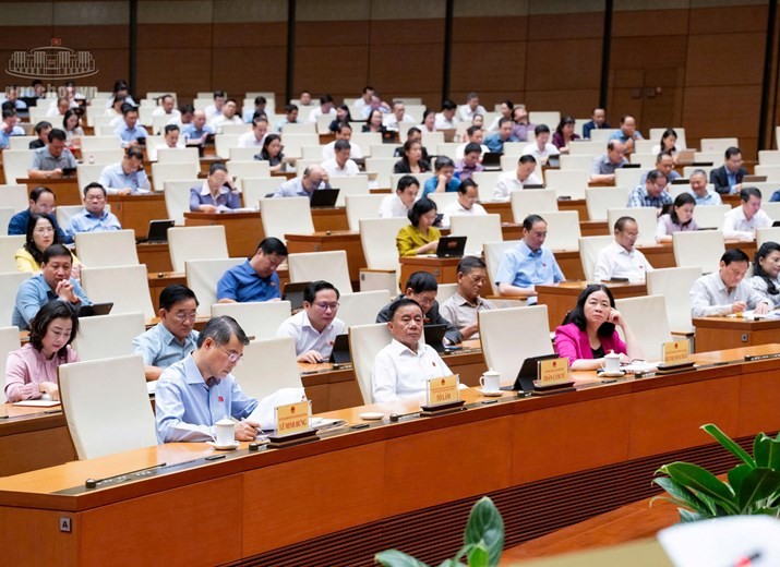 Một phiên họp toàn thể của Quốc hội tại Kỳ họp thứ hai - Ảnh: QH.