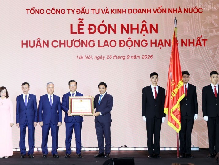 SCIC đón nhận Huân chương Lao động Hạng Nhất. Ảnh: Chính phủ