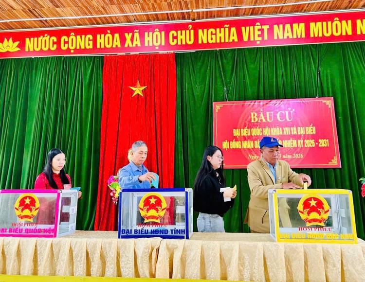 Không khí tưng bừng, rộn ràng ngày bầu cử tại Quảng Ninh 