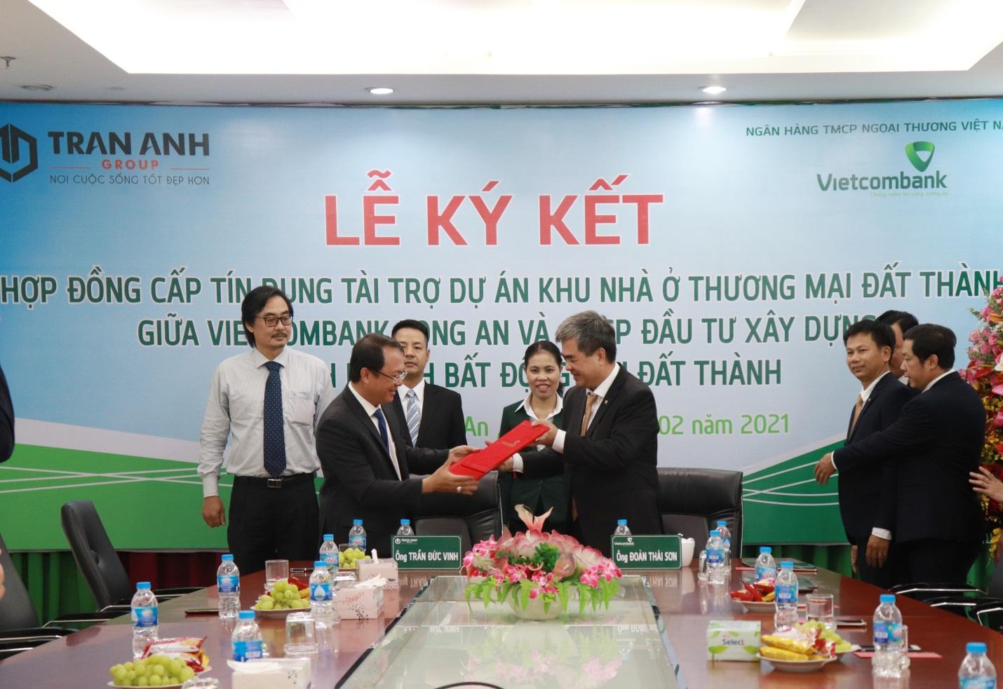 Vietcombank ký hợp tác với Trần Anh Group để cấp vốn cho dự án Khu đô thị Phúc An Garden 2
