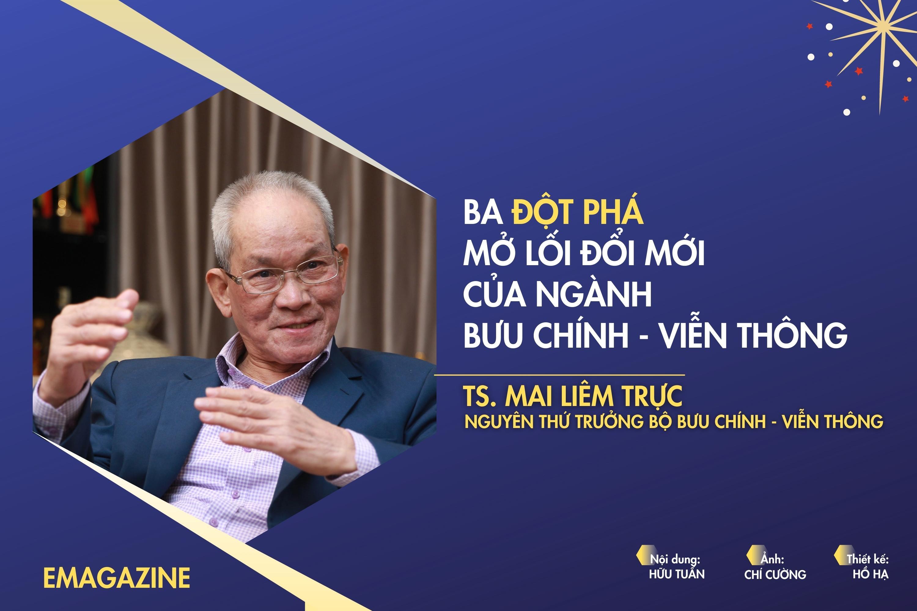 TS. Mai Liêm Trực: Ba đột phá mở lối Đổi mới của ngành bưu chính - viễn thông