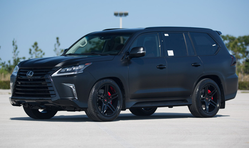 Lexus LX 570 Khann красный