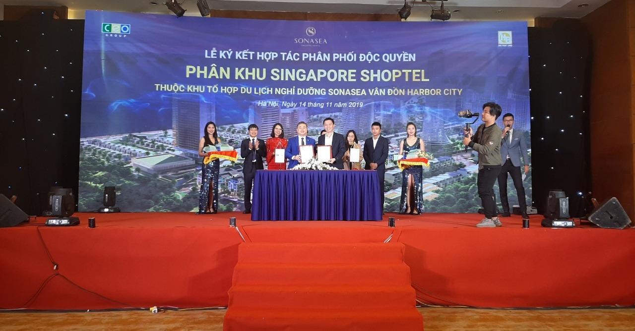Hải Phát Land độc quyền phân phối phân khu Singapore Shoptel dự án Sonasea Vân Đồn Harbor City
