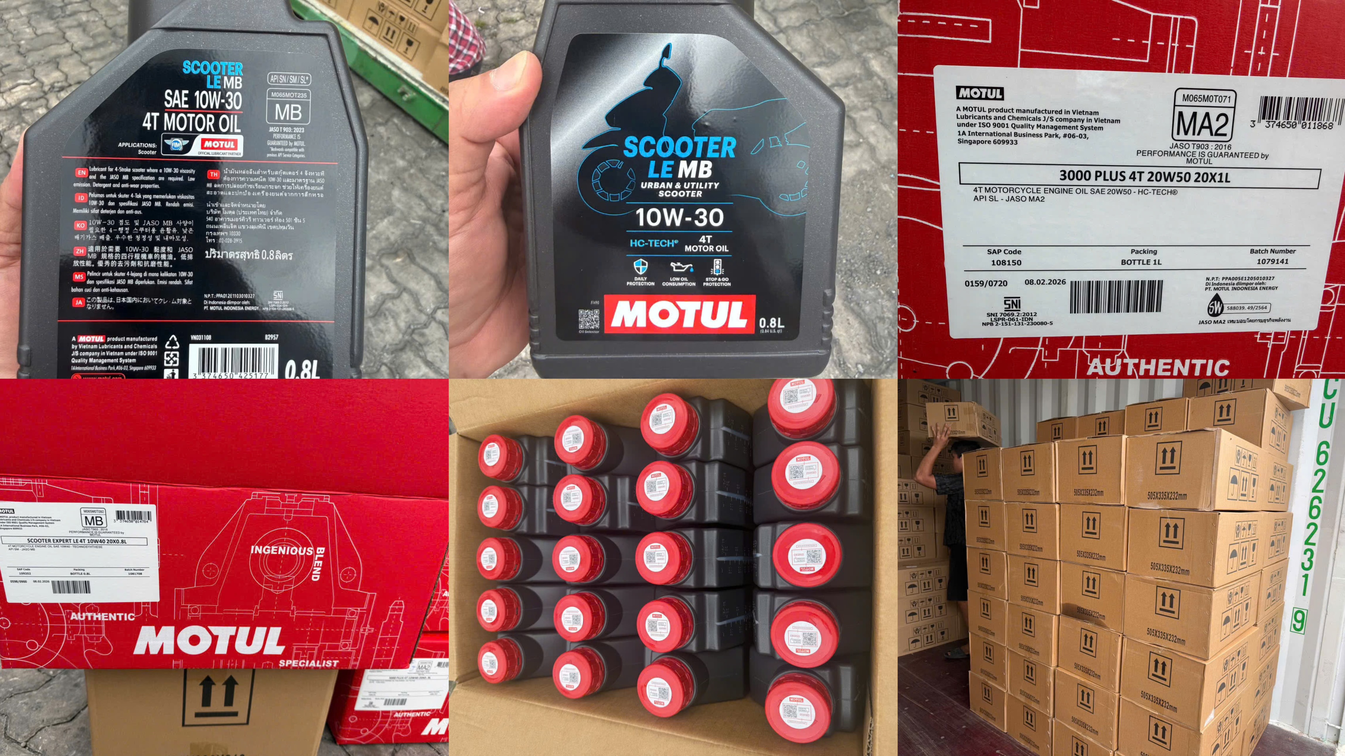 Phát hiện 16.000 hộp dầu nhớt nghi giả nhãn hiệu MOTUL tại TP.HCM