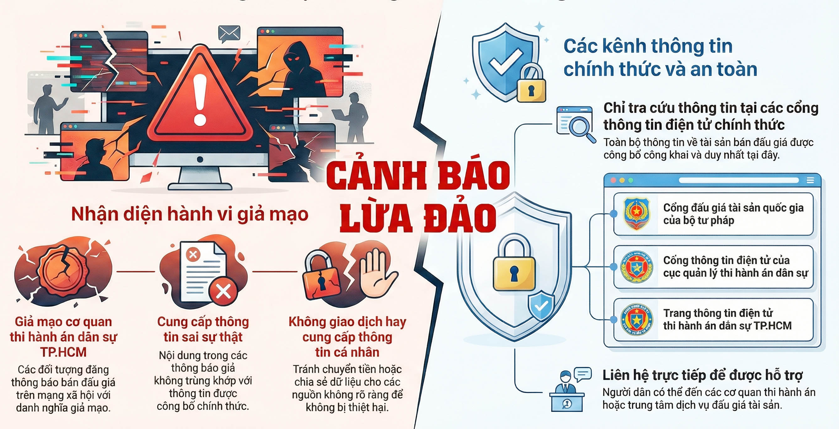 Giả mạo Thi hành án dân sự TP.HCM bán đấu giá tài sản