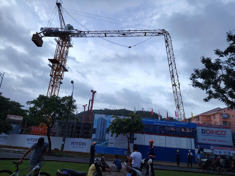 Điều tra, làm rõ vụ gãy cần trục tháp tại Dự án chung cư Tháp Đại Dương