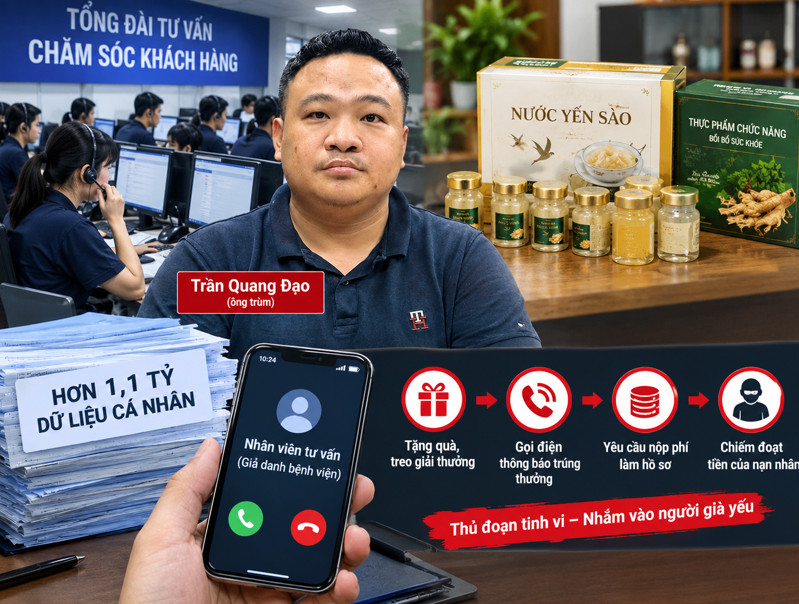 Truy tố 181 bị can trong đường dây lừa đảo nhắm vào người già yếu