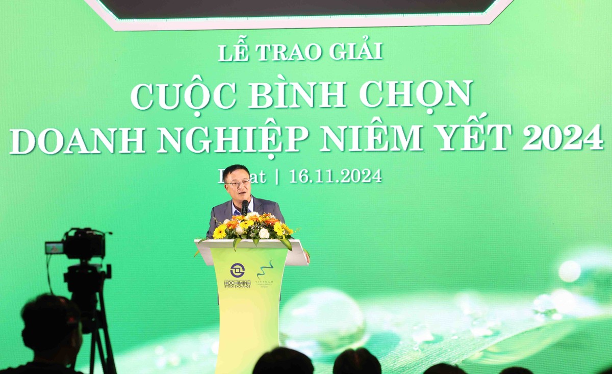 Ông Bùi Hoàng Hải, Phó Chủ tịch Ủy ban Chứng khoán Nhà nước phát biểu chỉ đạo.