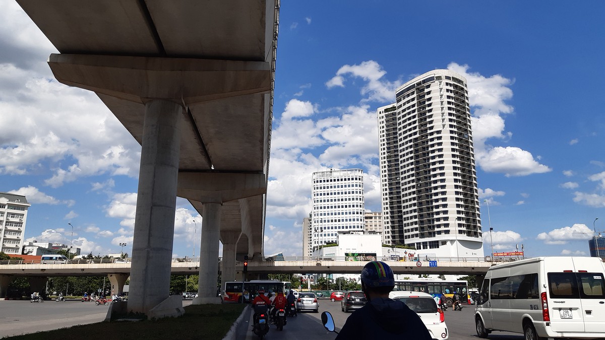 Vàng đai 3 trên cao. Ảnh: Thành Nguyễn. Vàng đai 3 trên cao. Ảnh: Thành Nguyễn.