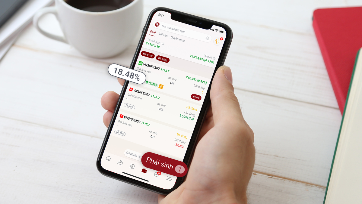App Entrade X của DNSE rút gọn tối đa các bước giao dịch và có tỷ lệ cọc mở hợp đồng rẻ nhất thị trường. App Entrade X của DNSE rút gọn tối đa các bước giao dịch và có tỷ lệ cọc mở hợp đồng rẻ nhất thị trường.