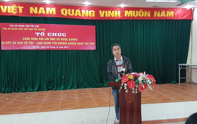 Tòa án nhân dân cấp cao tại Hà Nội xin lỗi công khai cựu cán bộ ngân hàng bị kết án oan ảnh 1