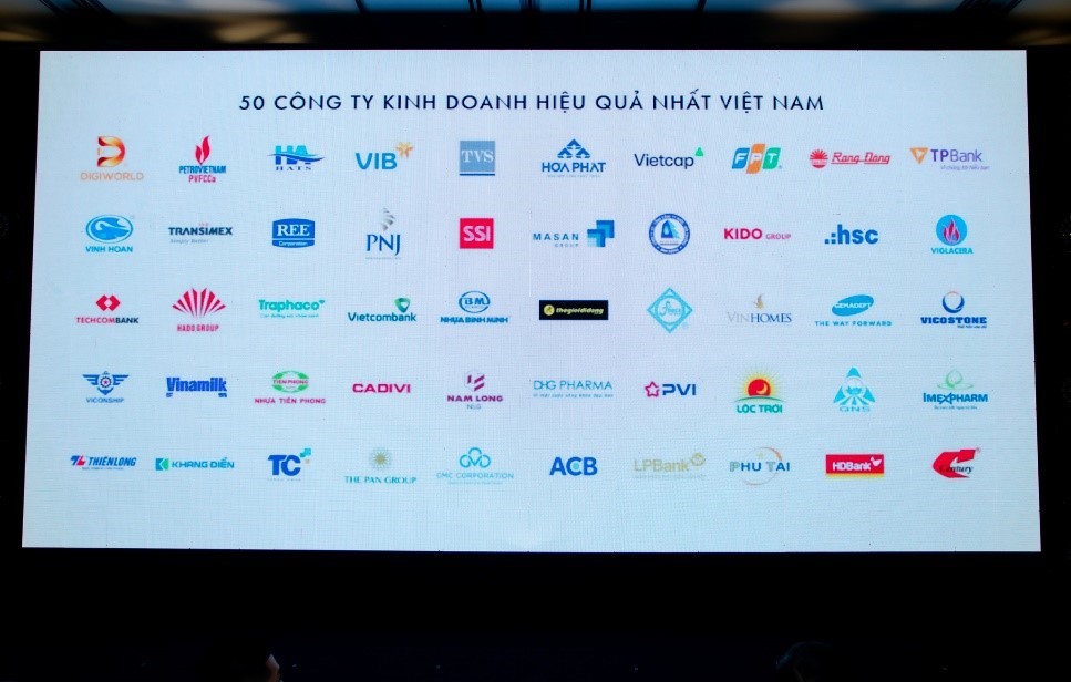 Top 50 Công ty kinh doanh hiệu quả nhất Việt Nam 2023 do Nhịp cầu đầu tư công bố