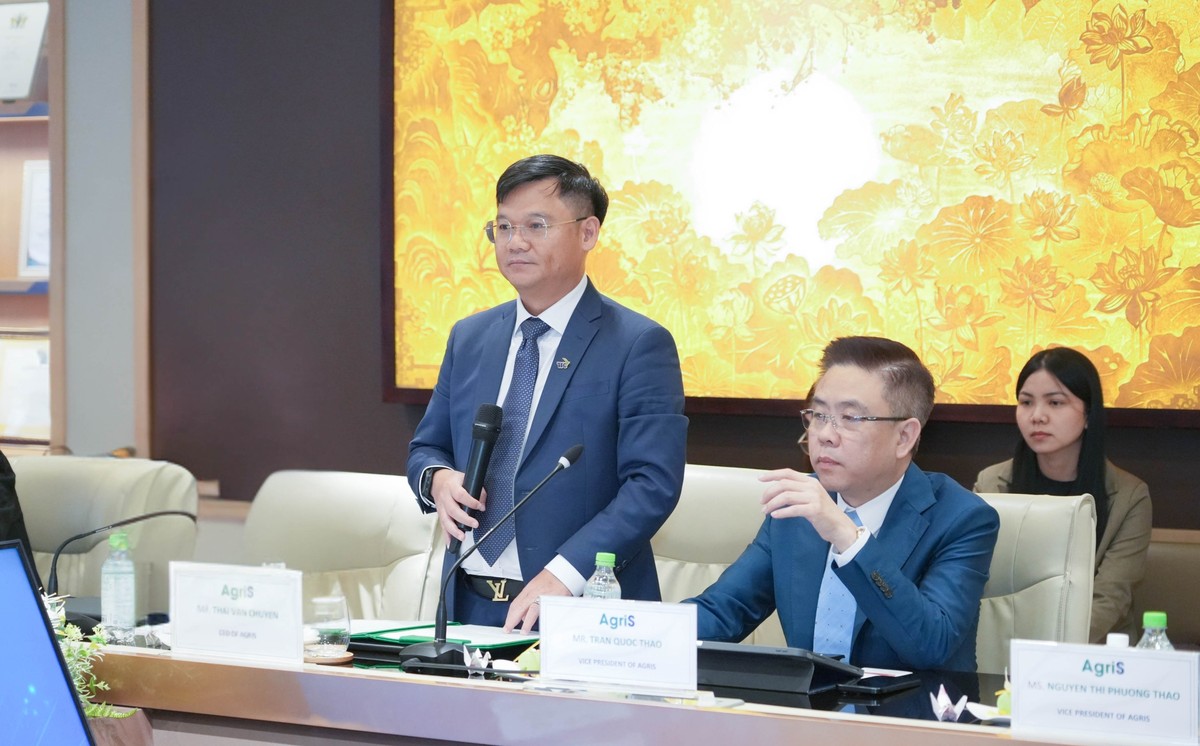 Ông Thái Văn Chuyện, Tổng giám đốc AgriS, chia sẻ định hướng phát triển của AgriS giai đoạn 2025-2030 hướng đến vị thế doanh nghiệp nông nghiệp dẫn dắt khu vực châu Á - Thái Bình Dương.