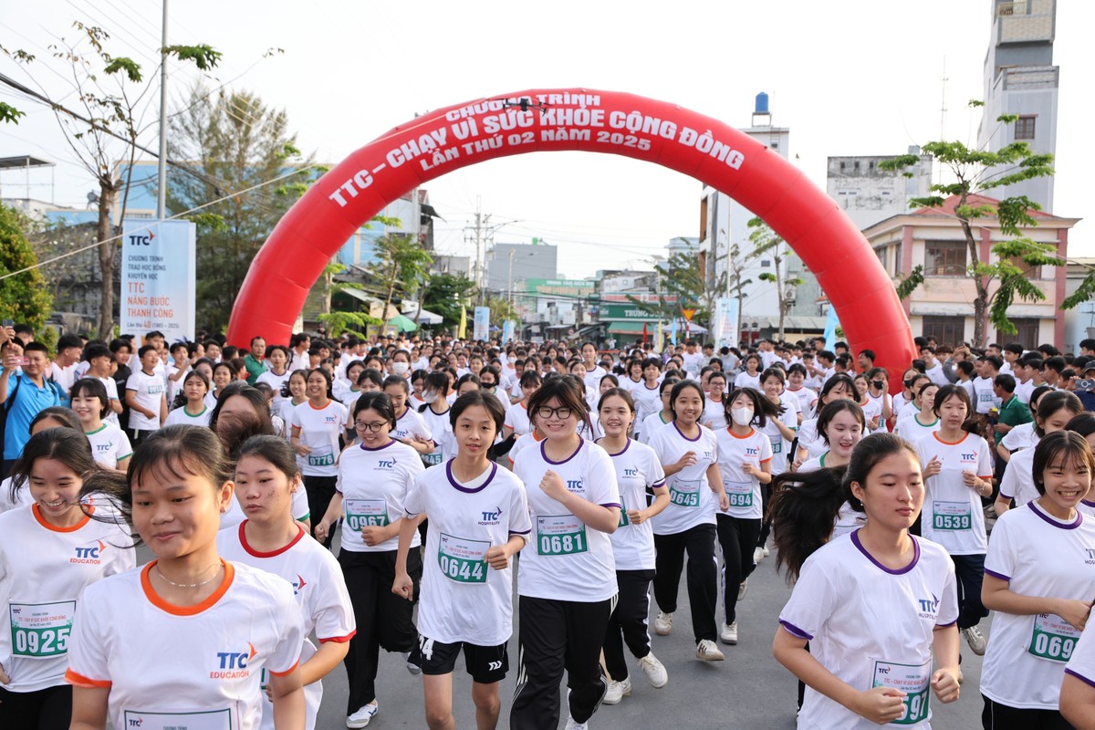 Chương trình “TTC - Chạy vì sức khỏe cộng đồng” lần 2 năm 2025, với hai cự ly 1.000 m (nữ) và 2.000 m (nam).