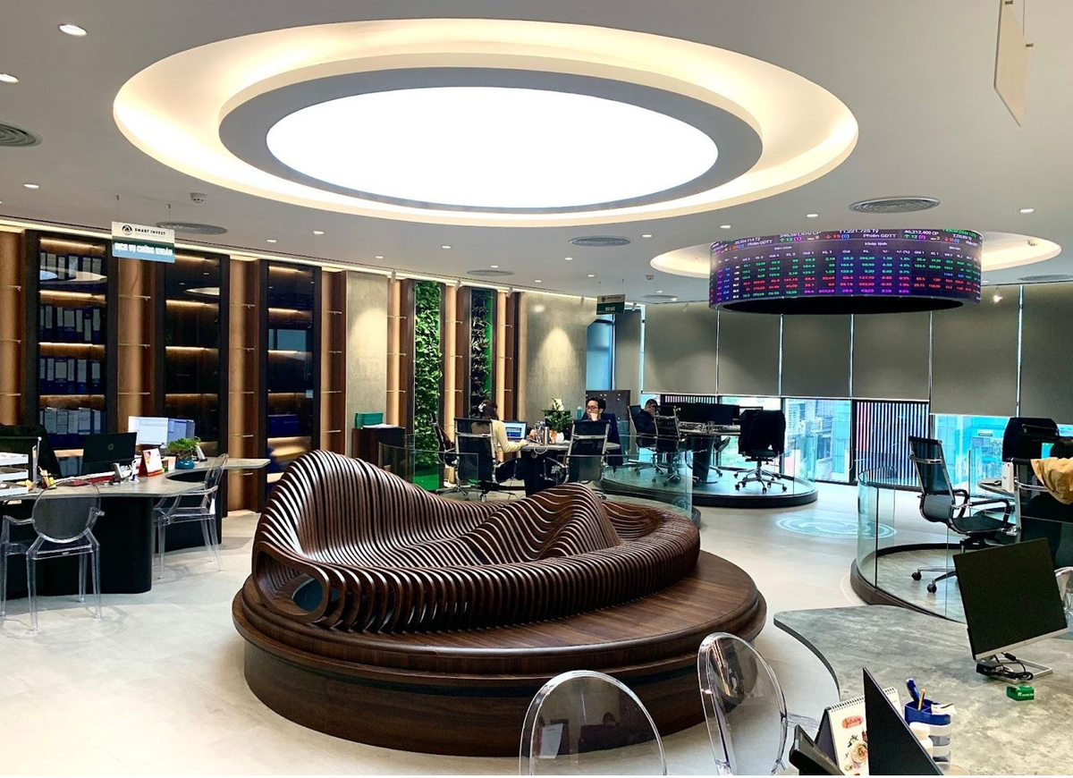 Sàn giao dịch chứng khoán hiện đại theo mô hình phố Wall