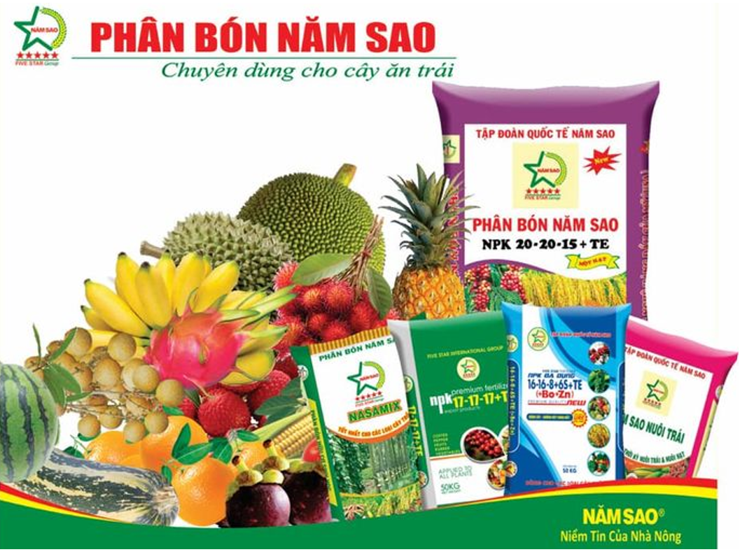 Thương hiệu phân bón Năm Sao do ABS – Bitagco độc quyền phân phối Thương hiệu phân bón Năm Sao do ABS – Bitagco độc quyền phân phối