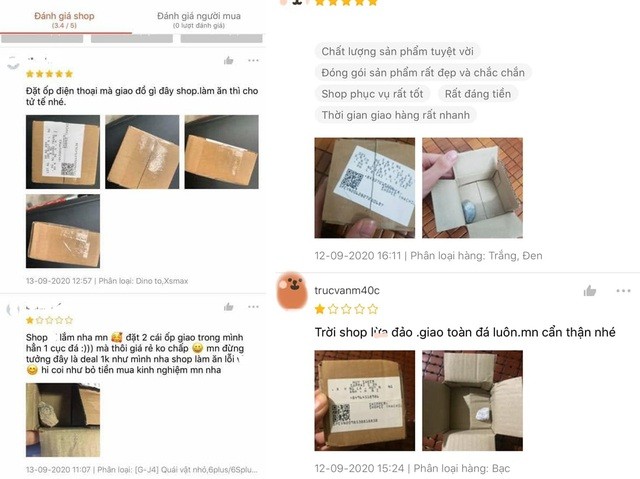 Gian hàng nhận phải hàng loạt bình luận tiêu cực từ phía khách hàng. Gian hàng nhận phải hàng loạt bình luận tiêu cực từ phía khách hàng.