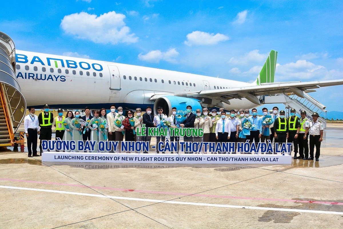 Bamboo Airways vừa khai trương và khôi phục 8 đường bay kết nối Phú Quốc và Quy Nhơn – 2 địa danh du lịch biển nổi tiếng. Bamboo Airways vừa khai trương và khôi phục 8 đường bay kết nối Phú Quốc và Quy Nhơn – 2 địa danh du lịch biển nổi tiếng.