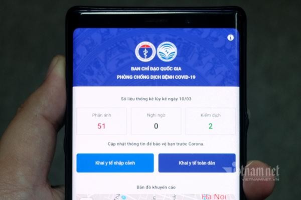 Vietnam Health Declaration là ứng dụng giúp khai báo y tế khi nhập cảnh bằng điện thoại. Ảnh: Trọng Đạt. Vietnam Health Declaration là ứng dụng giúp khai báo y tế khi nhập cảnh bằng điện thoại. Ảnh: Trọng Đạt.