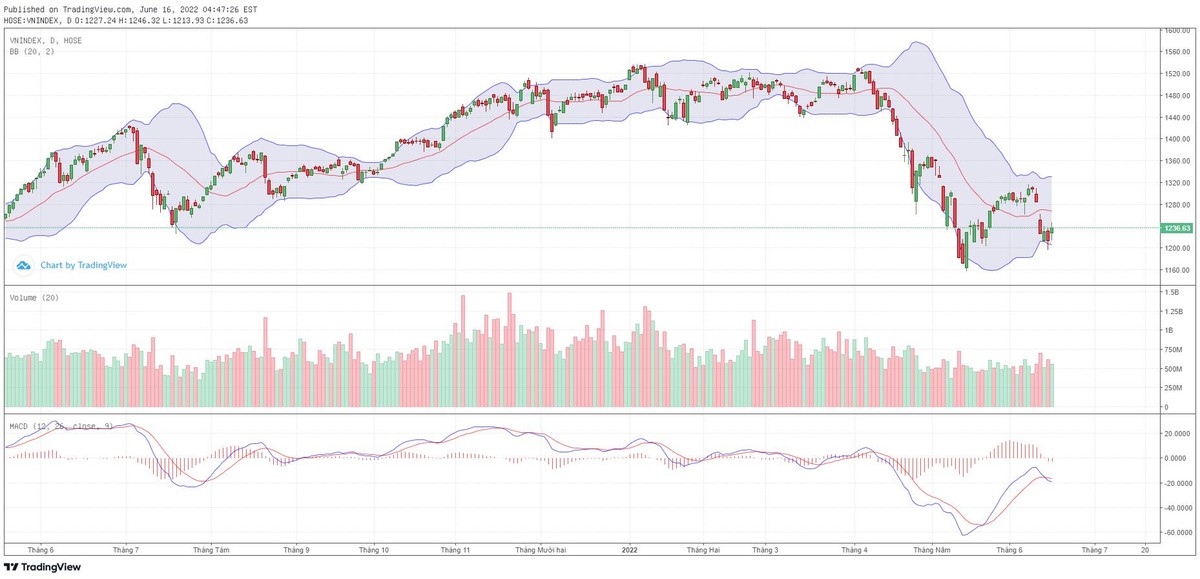 Biểu đồ kỹ thuật VN-Index. Biểu đồ kỹ thuật VN-Index.