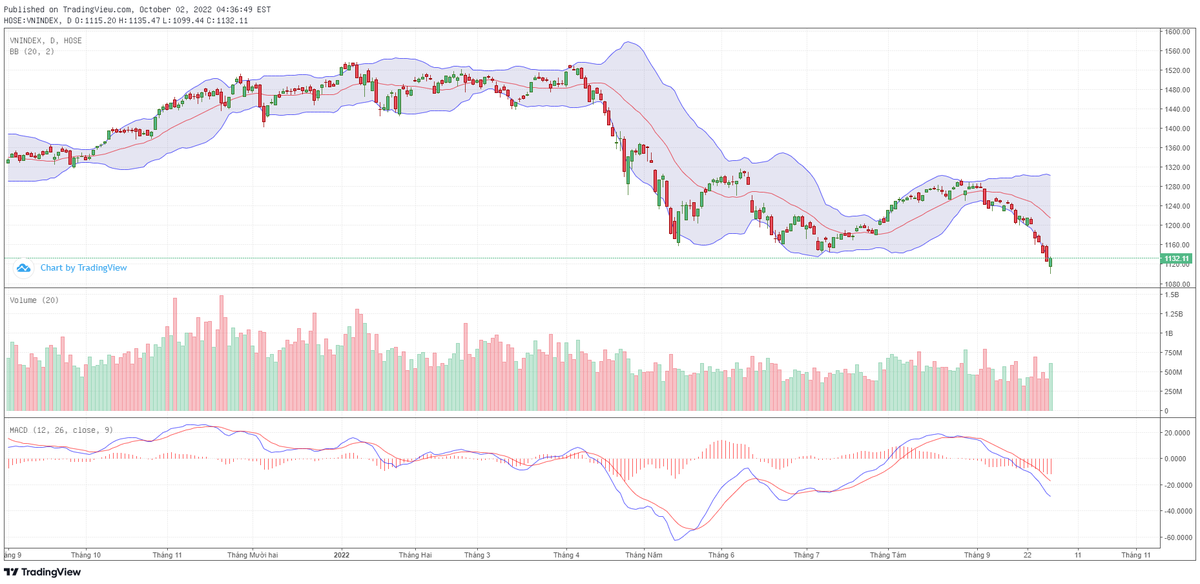 Biểu đồ kỹ thuật VN-Index. Biểu đồ kỹ thuật VN-Index.