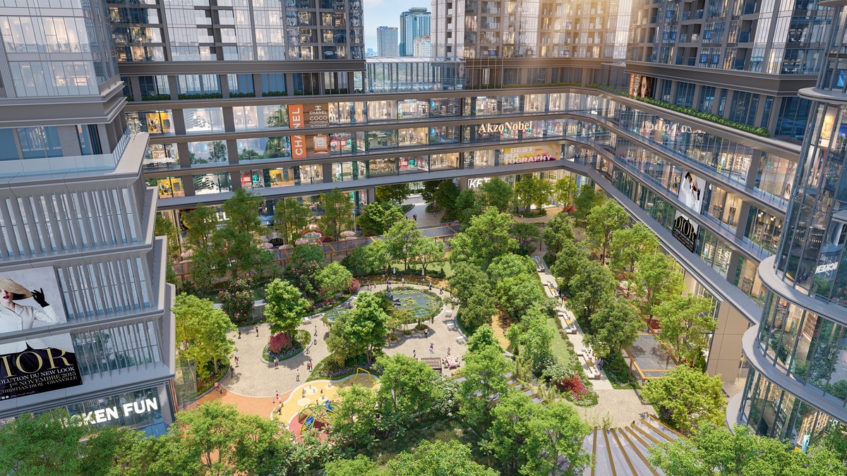 Sun Group dành hơn 11.000m2 để kiến tạo không gian xanh bên trong Sun Feliza Suites. Ảnh: Sun Property.