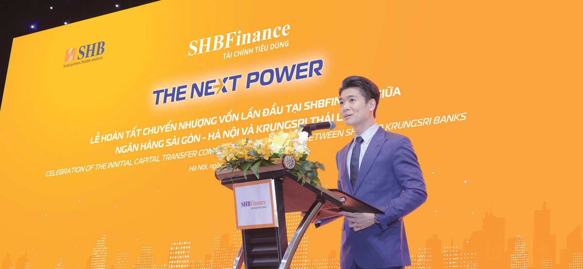 Lễ hoàn tất chuyển nhượng 50% vốn điều lệ SHBFinance cho đối tác Krungsri vào tháng 5/2023. Lễ hoàn tất chuyển nhượng 50% vốn điều lệ SHBFinance cho đối tác Krungsri vào tháng 5/2023.