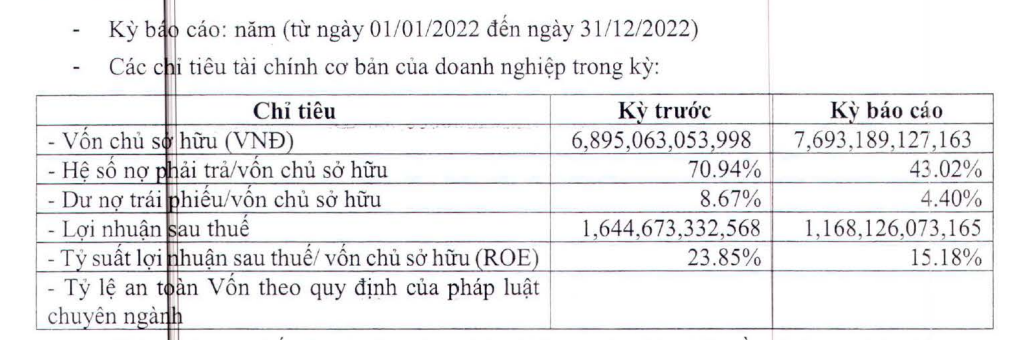 Các thông tin tài chính của Tập đoàn Nam Cường năm 2021-2022 Các thông tin tài chính của Tập đoàn Nam Cường năm 2021-2022