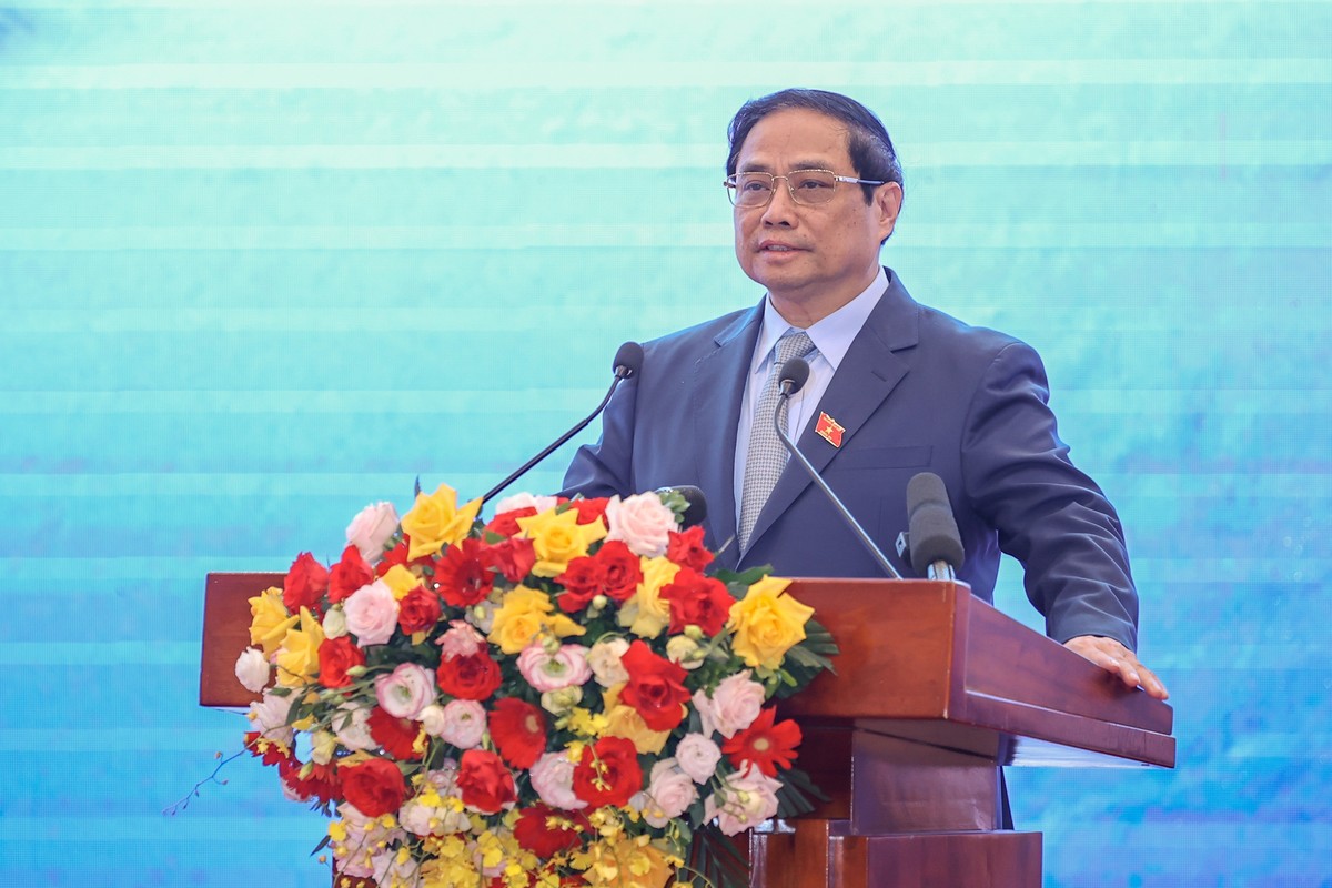 Thủ tướng Phạm Minh Chính phát biểu tại lễ ký kết