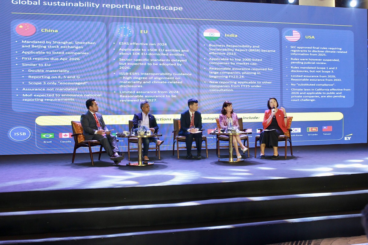 Bà Julia Tay, Lãnh đạo Chính sách Công cộng Châu Á - Thái Bình Dương, EY trong phiên toạ đàm Bà Julia Tay, Lãnh đạo Chính sách Công cộng Châu Á - Thái Bình Dương, EY trong phiên toạ đàm