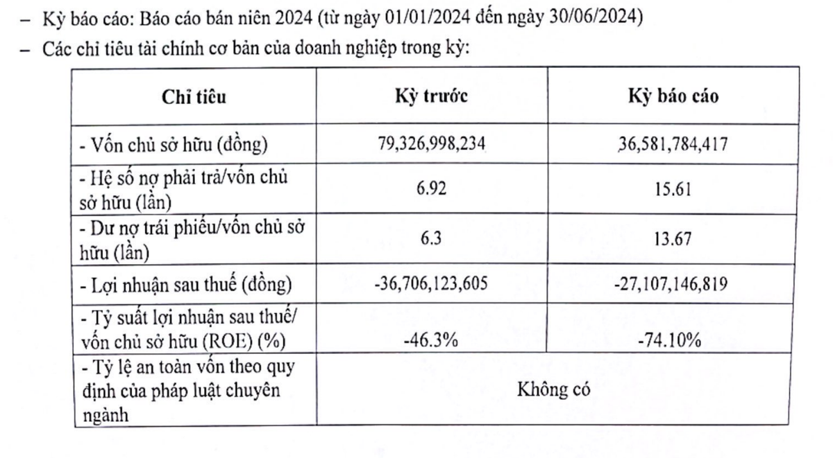 Các thông tin tài chính của Hoàng Sơn 2