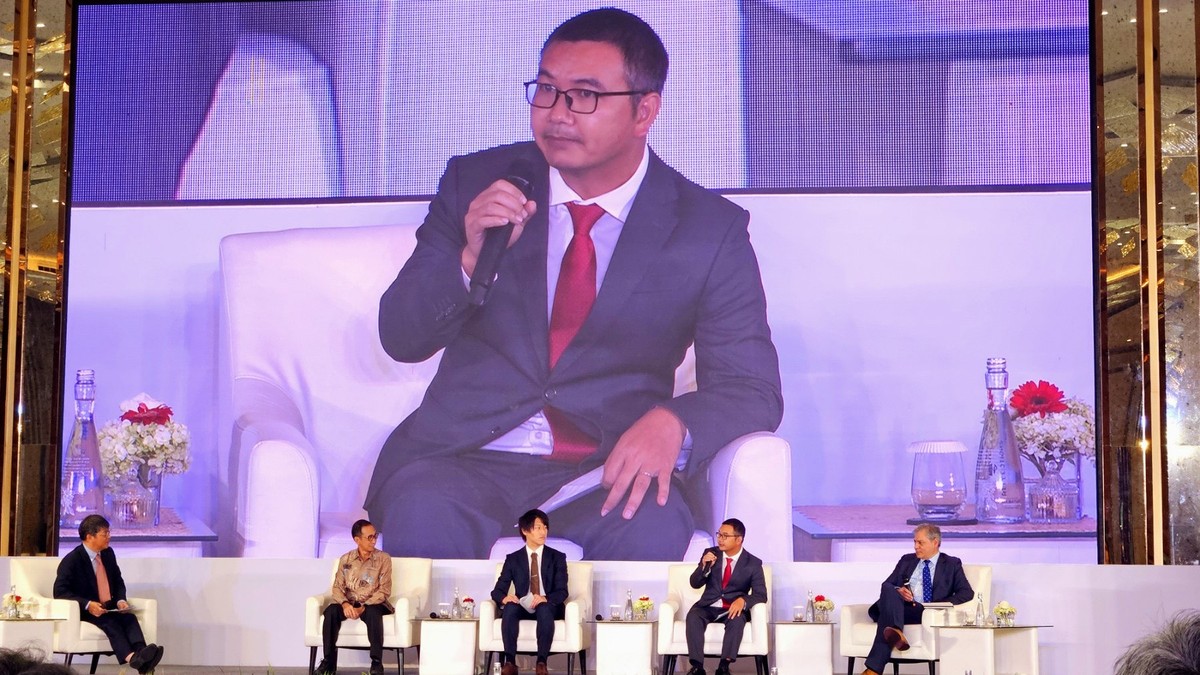 Ông Mạc Quang Huy, Phó Chủ tịch Công ty cổ phần Năng lượng Trường Thành (TTP) tham gia phiên toạ đàm tại Hội nghị thượng đỉnh AZEC 2024