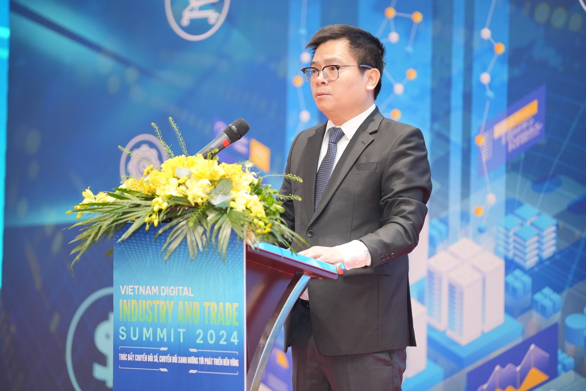 Thứ trưởng Bộ Công thương Trương Thanh Hoài phát biểu tại sự kiện Thứ trưởng Bộ Công thương Trương Thanh Hoài phát biểu tại sự kiện