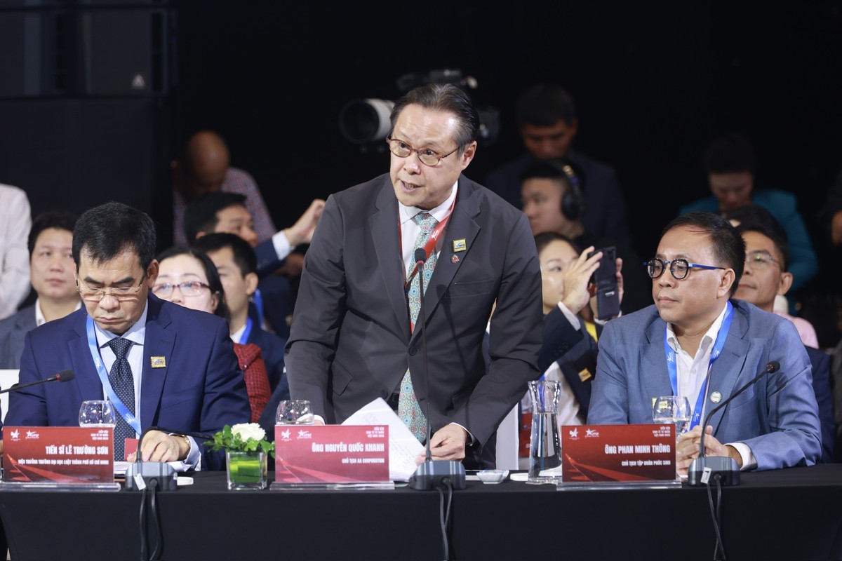 Ông Nguyễn Quốc Khanh, Chủ tịch AA Corporation phát biểu tại sự kiện (Ảnh: Chí Cường)