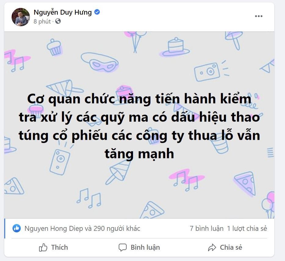 Tút của ông Nguyễn Duy Hưng đăng tải thời điểm gần 11h sáng nay Tút của ông Nguyễn Duy Hưng đăng tải thời điểm gần 11h sáng nay