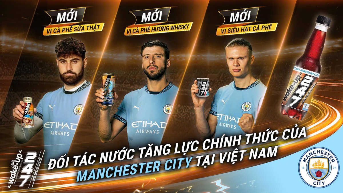 Nhãn hiệu Wakeup 247 sẽ xuất hiện ở sân vận động của Manchester City