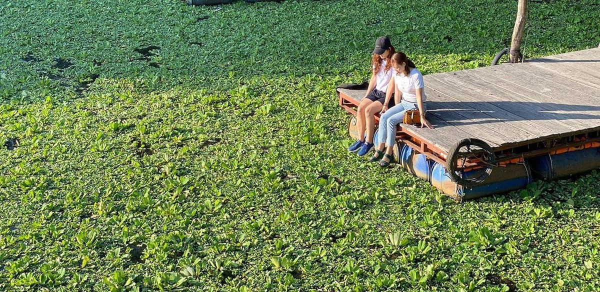 Ta trở nên thật trẻ con khi đứng trước ‘dòng xanh’ của thiên nhiên Bảy Núi. Ta trở nên thật trẻ con khi đứng trước ‘dòng xanh’ của thiên nhiên Bảy Núi.