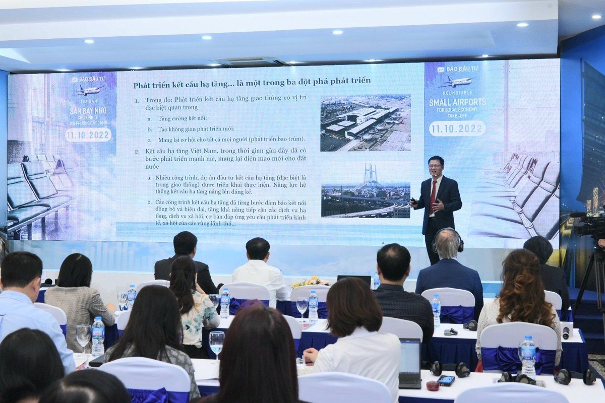 Ông Nguyễn Văn Vịnh, Phó Viện trưởng Viện Chiến lược phát triển, Bộ Kế hoạch và Đầu tư cho rằng, phát triển sân bay nhỏ nếu được đầu tư sẽ đem lại cơ hội phát triển lớn.
