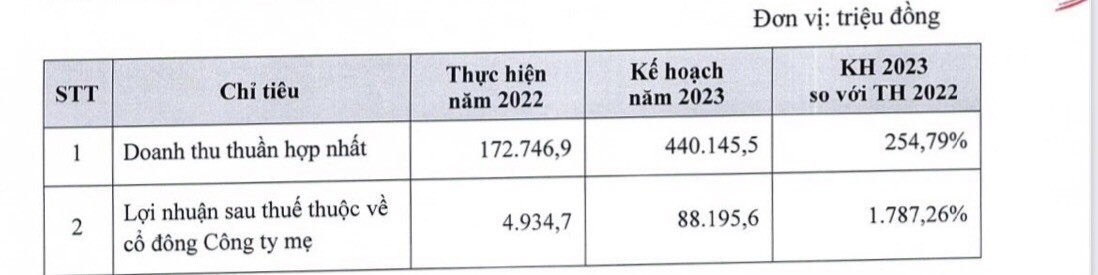 Kế hoạch kinh doanh của TDH năm 2023 Kế hoạch kinh doanh của TDH năm 2023