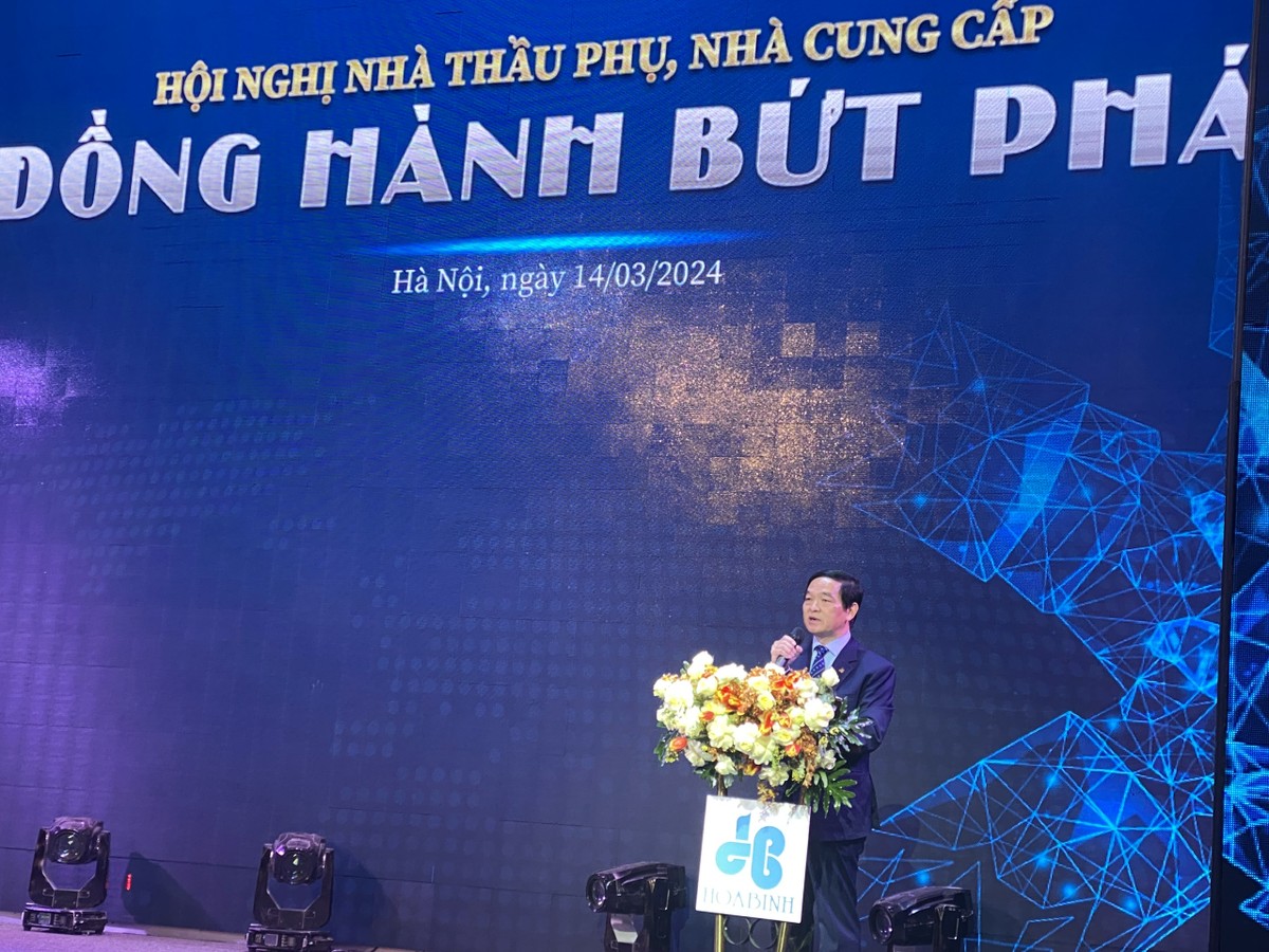 Ông Lê Viết Hải, Chủ tịch HĐQT HBC chia sẻ tại Hà Nội ngày 14/3. Ảnh Hải Yến Ông Lê Viết Hải, Chủ tịch HĐQT HBC chia sẻ tại Hà Nội ngày 14/3. Ảnh Hải Yến