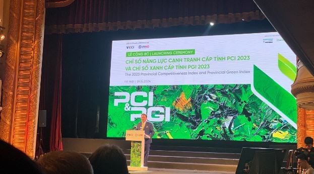 Đại sứ Hoa Kỳ tại Việt Nam Marc E. Knapper phát biểu tại lễ công bố PCI-PGI 2023.