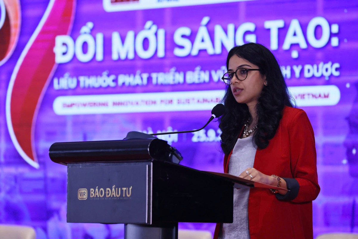 Bà Radhika Bhalla, Tổng giám đốc Viatris Việt Nam và Các Thị trường liên minh châu Á. Ảnh Dũng Minh Bà Radhika Bhalla, Tổng giám đốc Viatris Việt Nam và Các Thị trường liên minh châu Á. Ảnh Dũng Minh