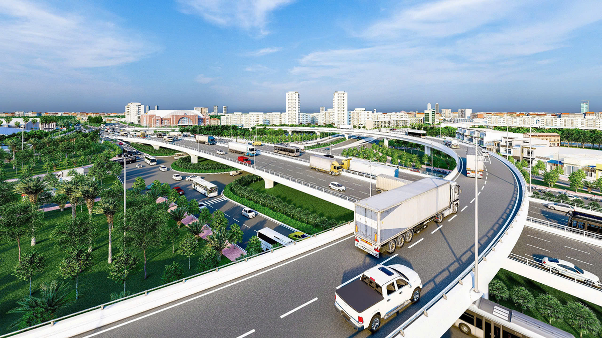 Nút giao Mỹ Thuỷ vừa khởi công giai đoạn 3, dự kiến hoàn thành vào 30/4/2026, tạo diện mạo mới cho cửa ngõ phía đông thành phố - Hình phối cảnh: Báo Tuổi trẻ. Nút giao Mỹ Thuỷ vừa khởi công giai đoạn 3, dự kiến hoàn thành vào 30/4/2026, tạo diện mạo mới cho cửa ngõ phía đông thành phố - Hình phối cảnh: Báo Tuổi trẻ.