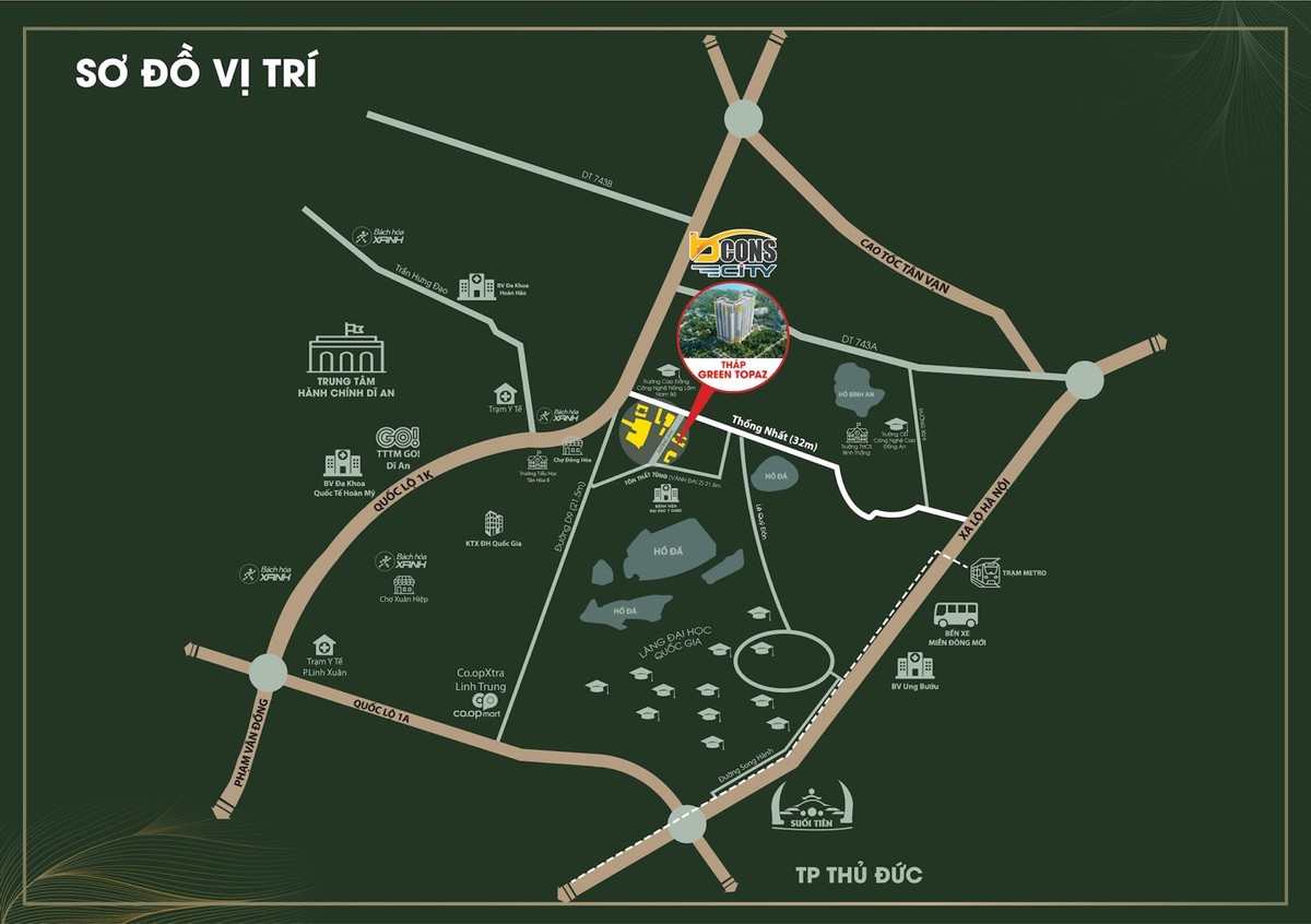 Vị trí Bcons City thuận tiện cho an cư dài lâu và tiềm năng tăng giá. Vị trí Bcons City thuận tiện cho an cư dài lâu và tiềm năng tăng giá.