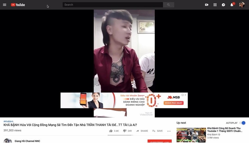 Sau vụ Khá Bảnh, doanh nghiệp Việt dừng toàn bộ quảng cáo trên YouTube ảnh 1 Sau vụ Khá Bảnh, doanh nghiệp Việt dừng toàn bộ quảng cáo trên YouTube ảnh 1