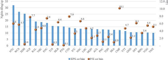 Nghịch lý cổ phiếu có EPS khủng, định giá bèo ảnh 1 Nghịch lý cổ phiếu có EPS khủng, định giá bèo ảnh 1