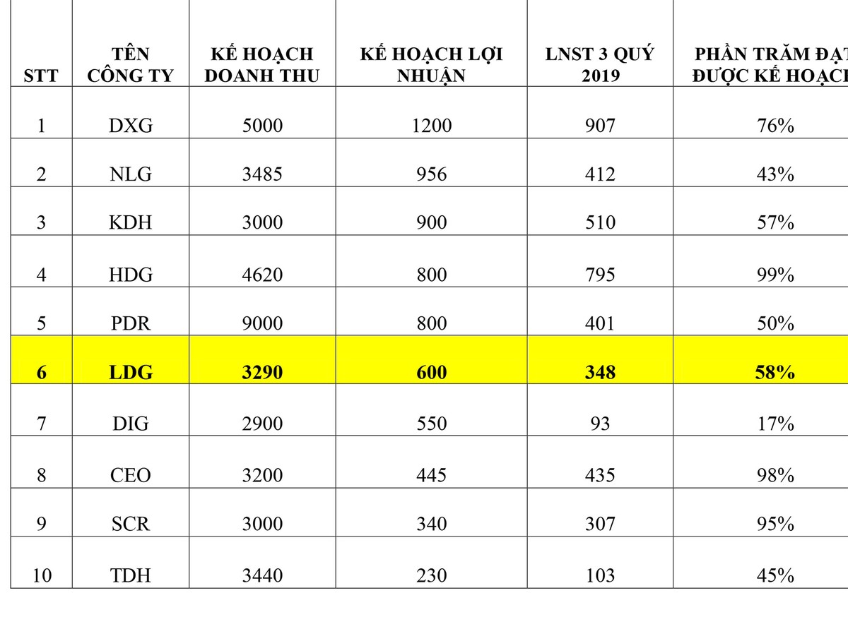 LDG Group có đạt mục tiêu lợi nhuận đã đề ra năm 2019? ảnh 3 LDG Group có đạt mục tiêu lợi nhuận đã đề ra năm 2019? ảnh 3
