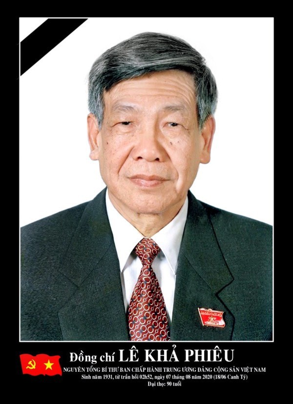 Thông cáo đặc biệt về Lễ tang nguyên Tổng Bí thư Lê Khả Phiêu ảnh 1 Thông cáo đặc biệt về Lễ tang nguyên Tổng Bí thư Lê Khả Phiêu ảnh 1